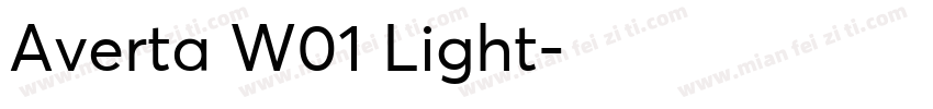 Averta W01 Light字体转换
